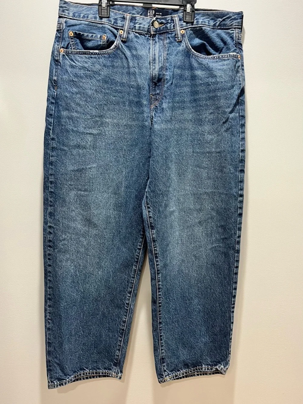Gap Baggy Jeans Men's 34x30 Blue Denim Relaxed‎ Wide Leg